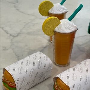 American Doll Cooler with food